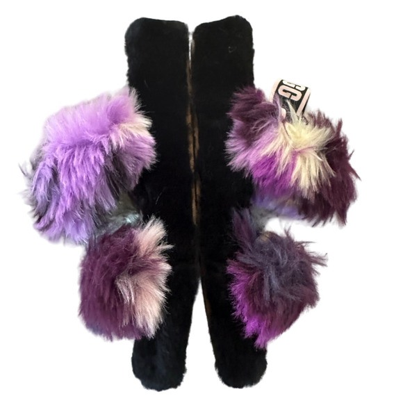 UGG Women's Fluff Yeah Slide Tie Dye Slippers Sandals, Magnolia color size 8 - Picture 5 of 9